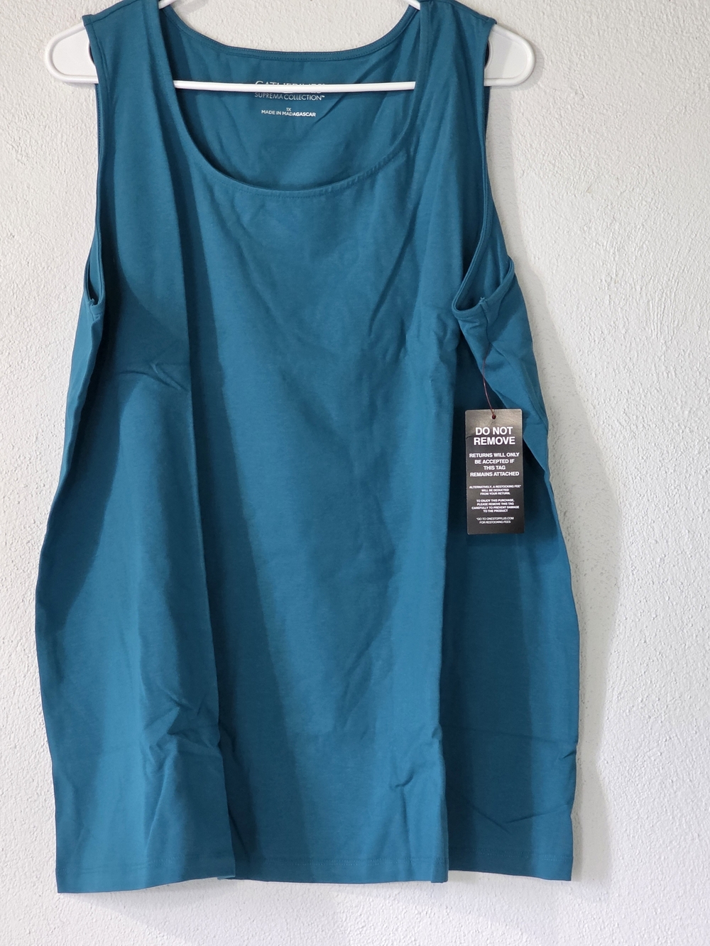 NWT Catherines Suprema Collection Teal Tank Top Size 1X